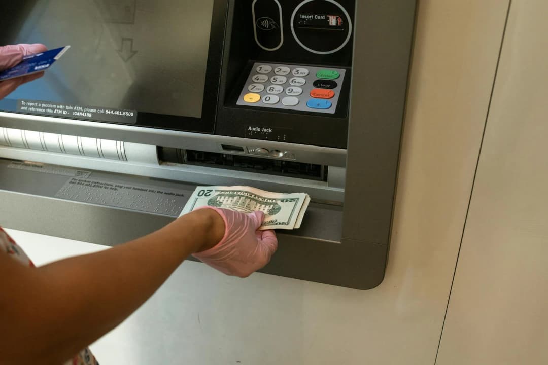 Withdrawing cash from a Polish ATM