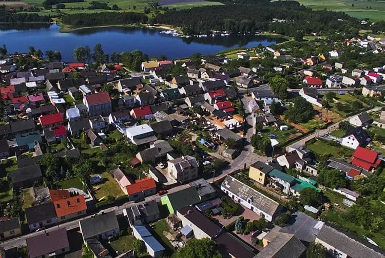Powidz cityscape