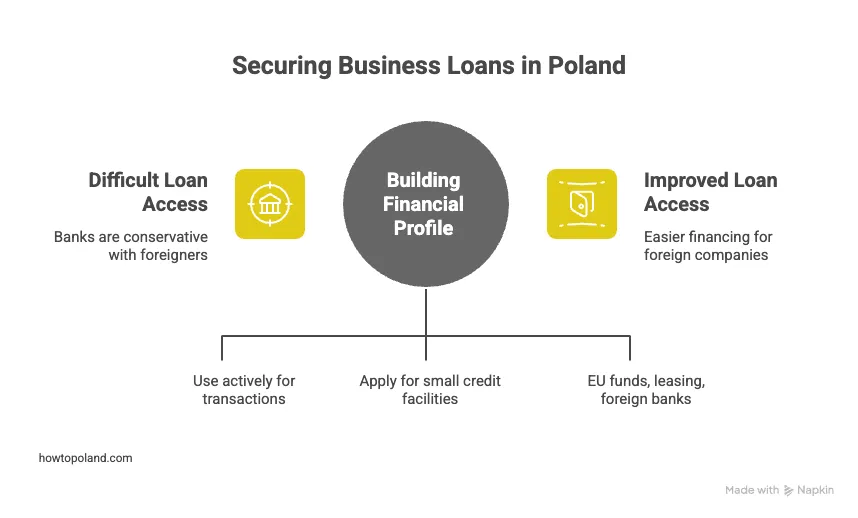 Business loans and financing in Poland - building financial profile
