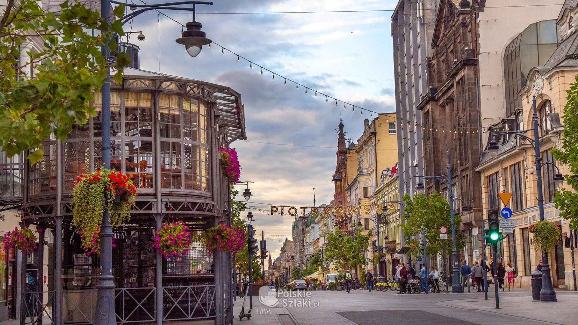 Piotrkowska Street (Ulica Piotrkowska) in Lodz