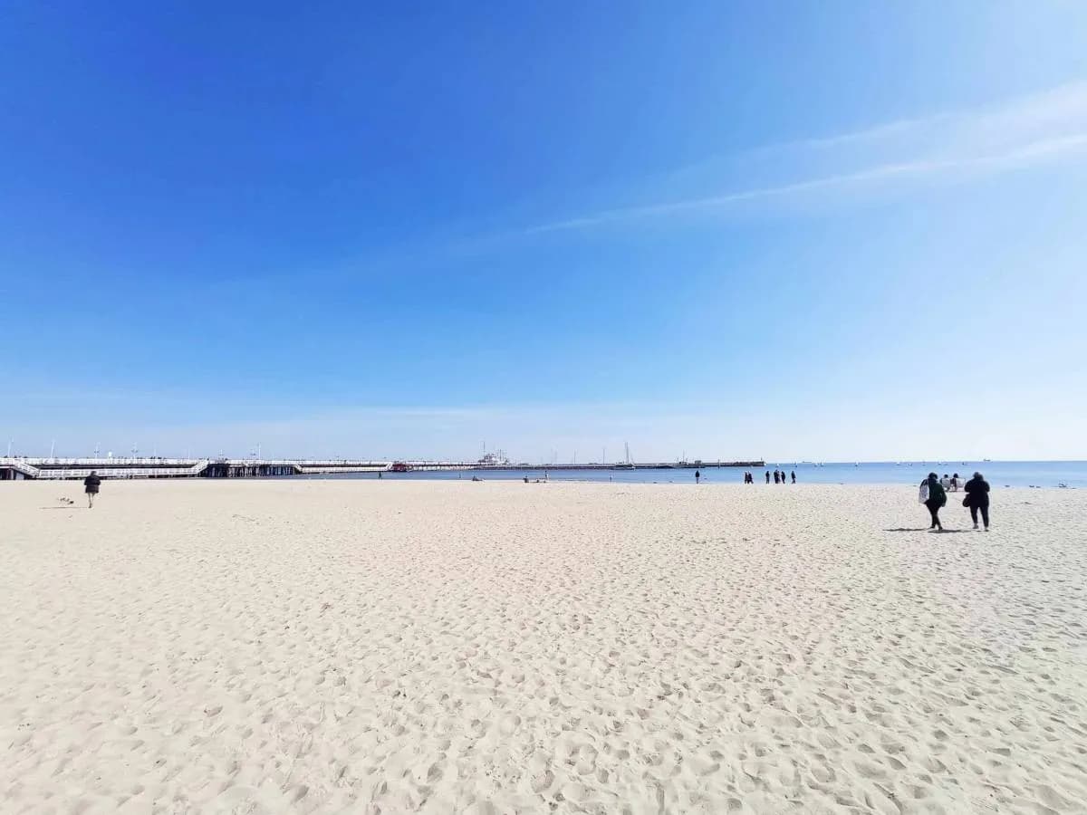 Sopot Beach in Gdansk