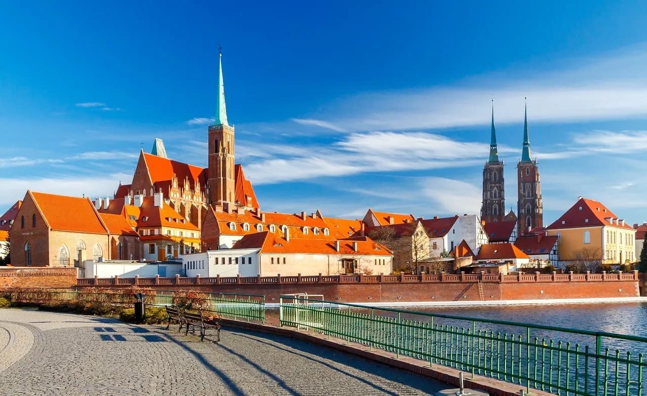 Cathedral Island (Ostrów Tumski) in Wroclaw